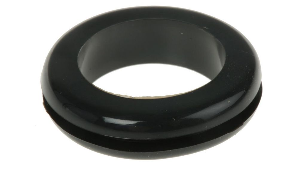 Cable Grommet, 15.5mm, Black